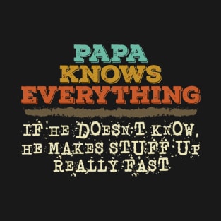 Papa Knows Father'S Day T-Shirt