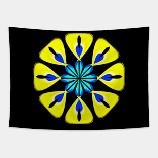 Yellow mandala Tapestry