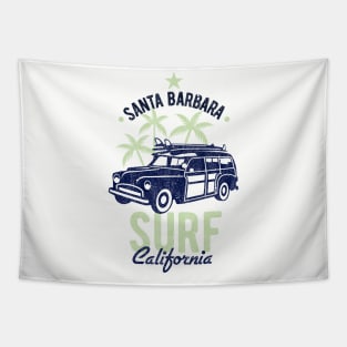 Surf California Woodie Beach T-Shirt Tapestry