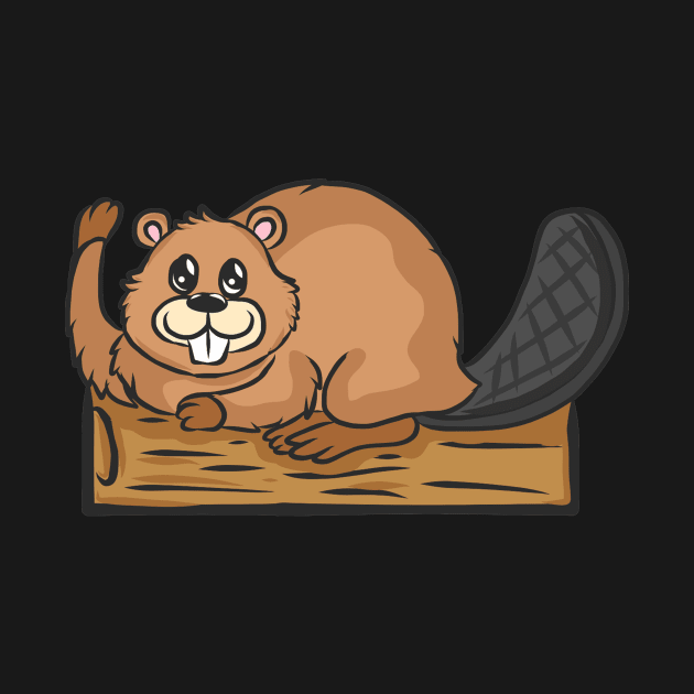 Beaver forest rodents for children animal welfare animal hunters by KK-Royal