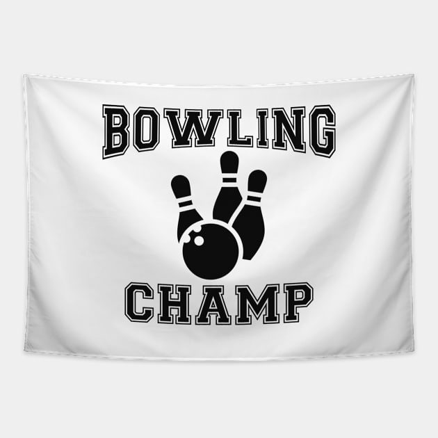 Bowling Champ Tapestry by KC Happy Shop