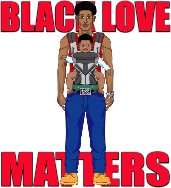 Black Love Matters Kids T-Shirt by Diaspora Wear