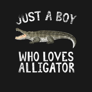Just A Boy Who Loves Alligator T-Shirt