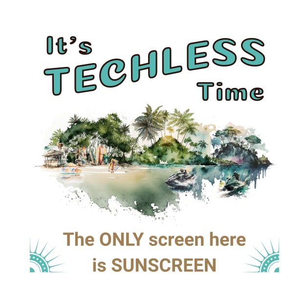 Techless Time Tropical Island Water Sports Beach by UnpluggedLife