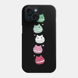 Subtle Abrosexual Pride Flag Cute Cat Kawaii Macaron Phone Case