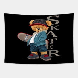 SKATER BEAR Tapestry