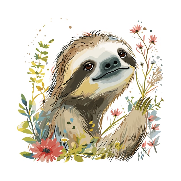 Cute Sloth by erzebeth