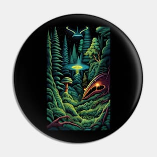 Alien Forest Pin