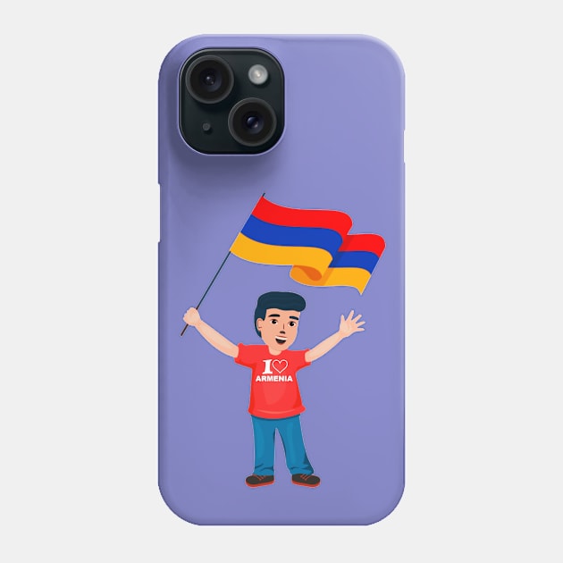 I Love Armenia Phone Case by doniainart