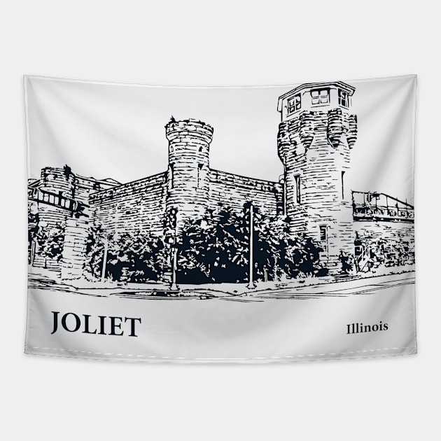 Joliet - Illinois Tapestry by Lakeric