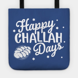 Happy Challah Days Funny Hanukkah Shabbat Jewish Holiday Tote