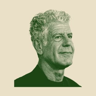 Anthony Bourdain Engraving T-Shirt