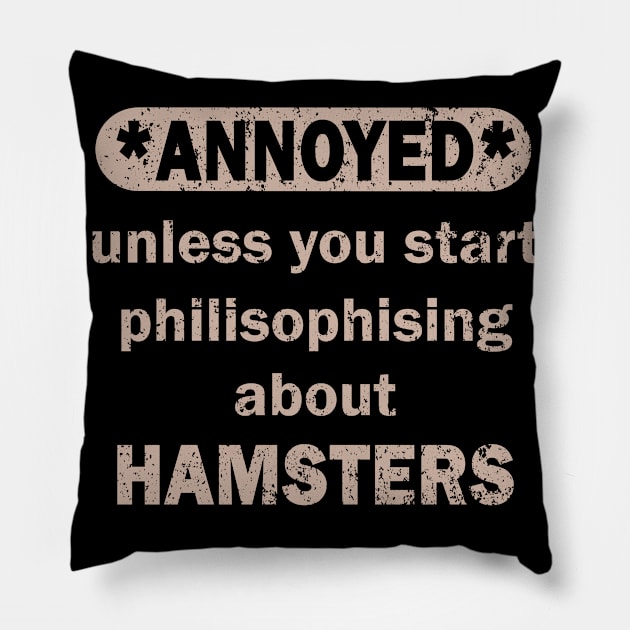 Pet Meditation Saying Children's Hamster Pillow by FindYourFavouriteDesign