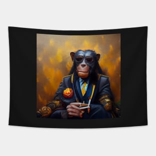 head chimp Tapestry