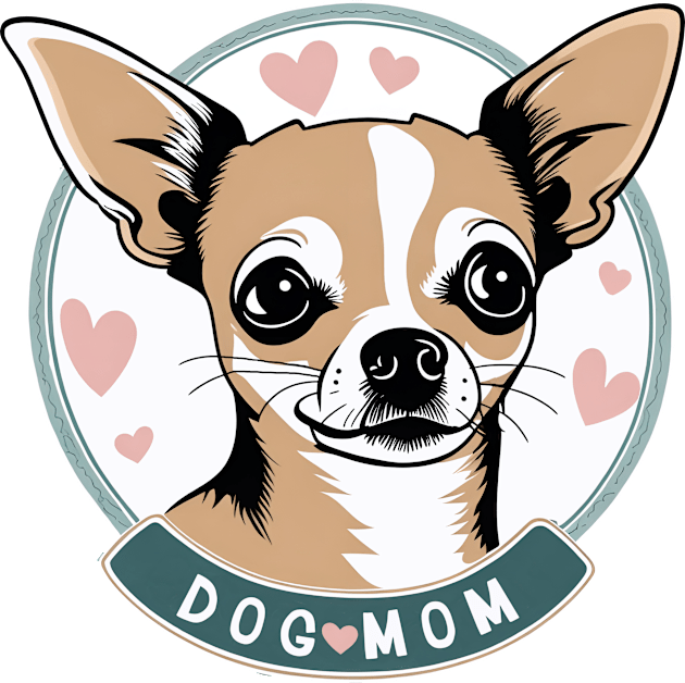 Dog Mom Cute Smiling Chihuahua Kids T-Shirt by LittleBean