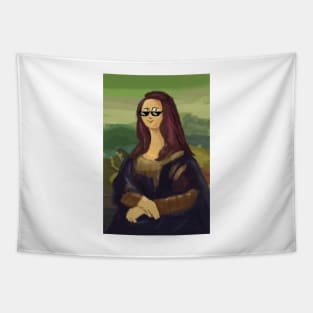 Mona Lisa is a little stylish Tapestry