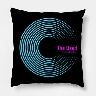 Limitied Edition The Used Logo Vinyl Record Pillow