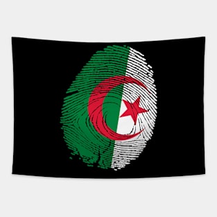 Flag of algeria fingerprint Tapestry