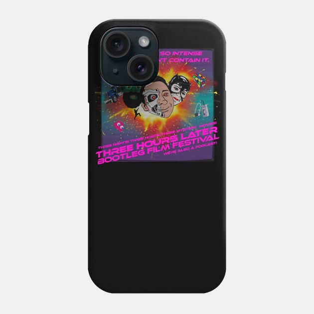 80s Film Festival Commemorative Shirt Phone Case by Three Hours Later
