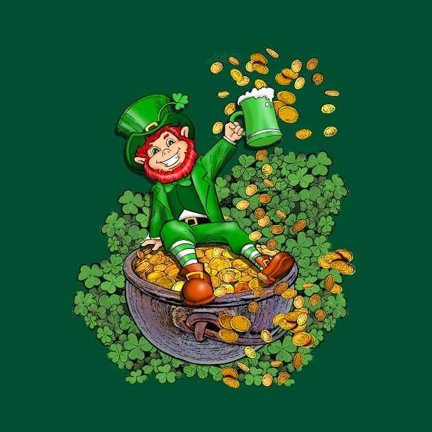 St. Patrick's Day Lucky Leprechaun by AlcantaraArt