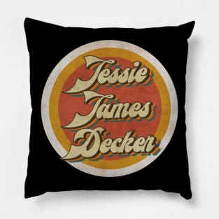 circle vintage Jessie James Decker Pillow