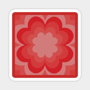 red gradient flower tunnel Magnet
