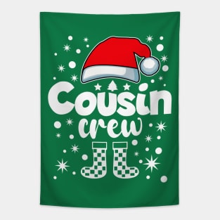 Xmas Family Cousin Santa Hat Christmas Tapestry