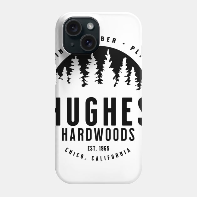 Black Hughes Logo Phone Case by UncannyComicQuest