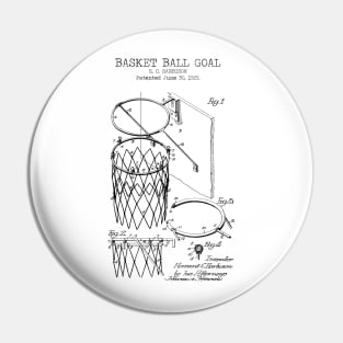 BASKETBALL GOAL patent Pin