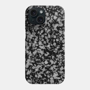 Black gray splatter Phone Case