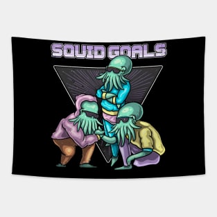 Squid Goals - Cthulhu Squad Goals Tapestry