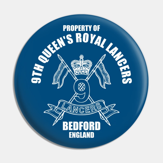 9th Queen's Royal Lancers Bedford Pin by TCP