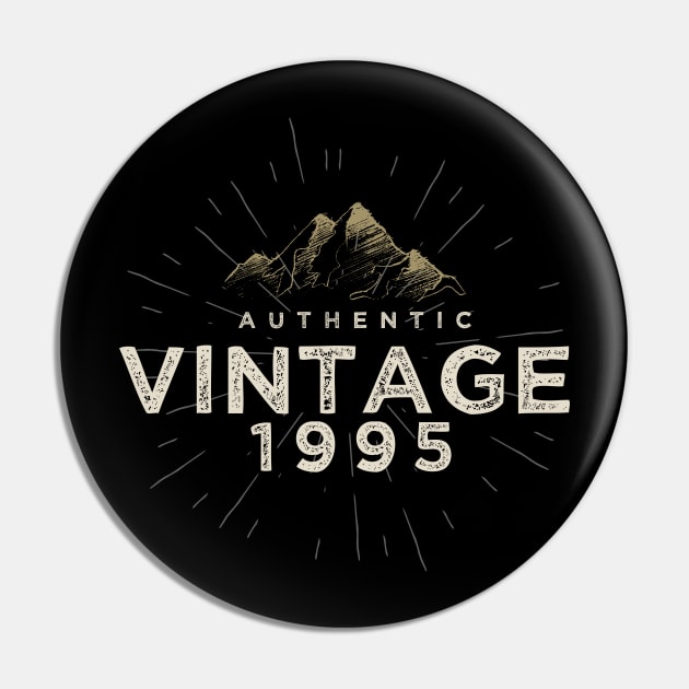 Authentic Vintage 1995 Birthday Design Pin by DanielLiamGill