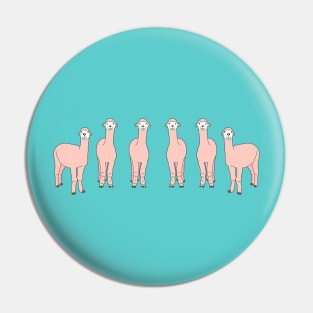 Happy Alpaca Photoshooting Pin