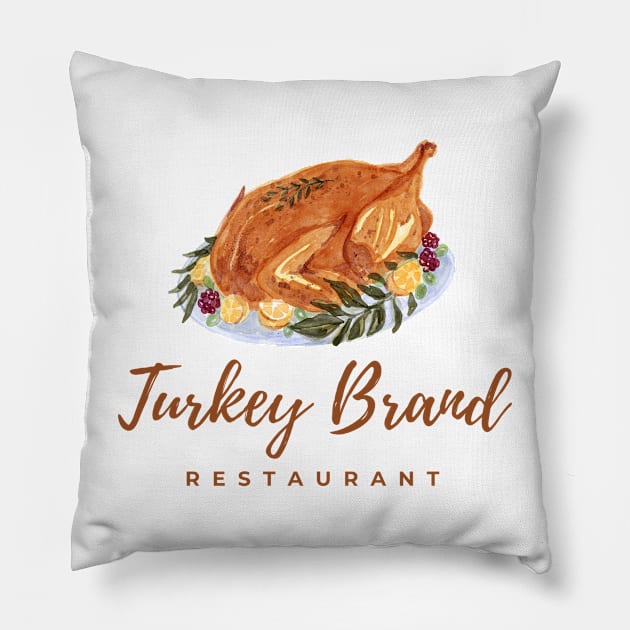 Turkey Restaurant Pillow by simplefry