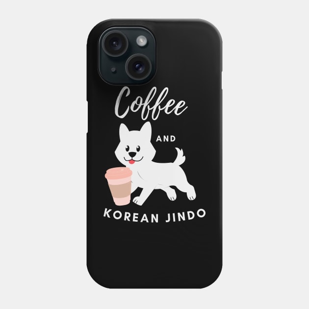 COFFEE AND KOREAN JINDO Phone Case by Kuro