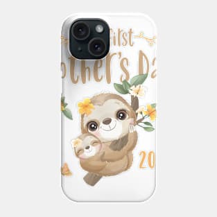 Cute Sloth Mom and Baby Mothers Day 2021 Phone Case