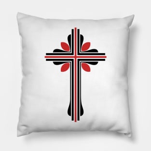 Cross of the Lord and Savior Jesus Christ, a symbol of crucifixion and salvation. Pillow