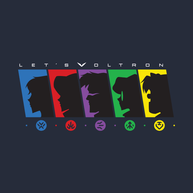 Five to Thrive (White Logo) by Zilla by Let's Voltron Podcast