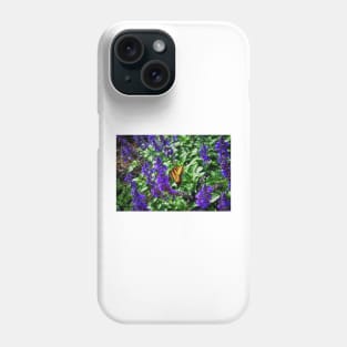 Monarch Butterfly Among The Lavender Phone Case