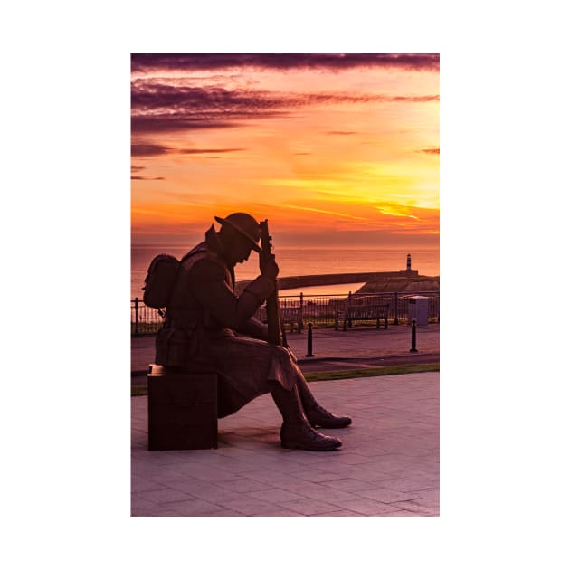 Tommy and Seaham Lighthouse by Reg-K-Atkinson