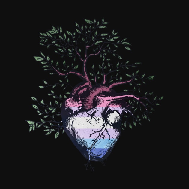 Bigender Heart Tree of Life by Psitta