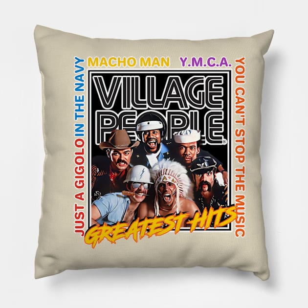 Greatest Hits Pillow by David Hurd Designs