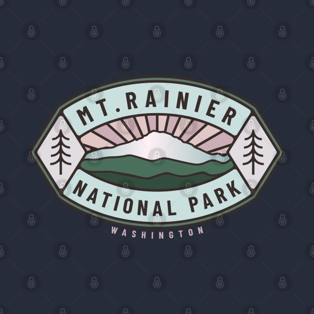 Mount Rainier National Park Logo by Spatium Natura