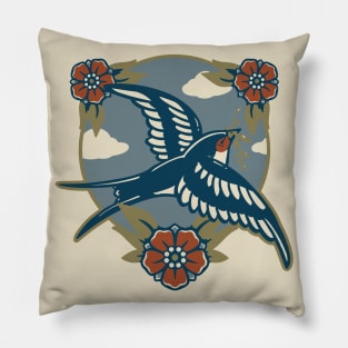 Vintage Swallow Pillow