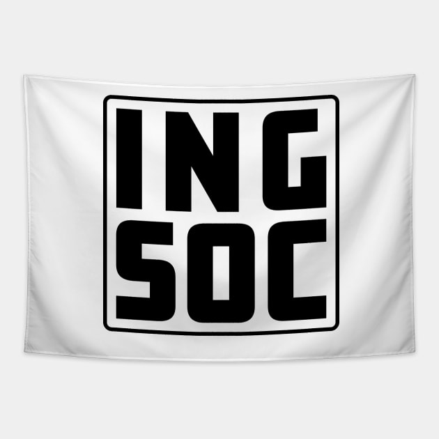 INGSOC (black) Tapestry by Sean-Chinery