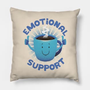 Emotional Support Coffee Light by Tobe Fonseca Pillow