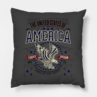 UNITED STATES OF AMERICA - EAGLE T-SHIRT Pillow