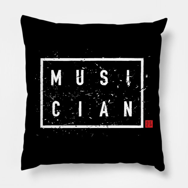 MUSICAN 4 Pillow by geep44