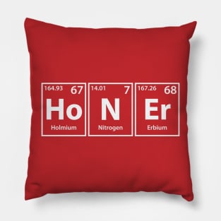 Honer (Ho-N-Er) Periodic Elements Spelling Pillow